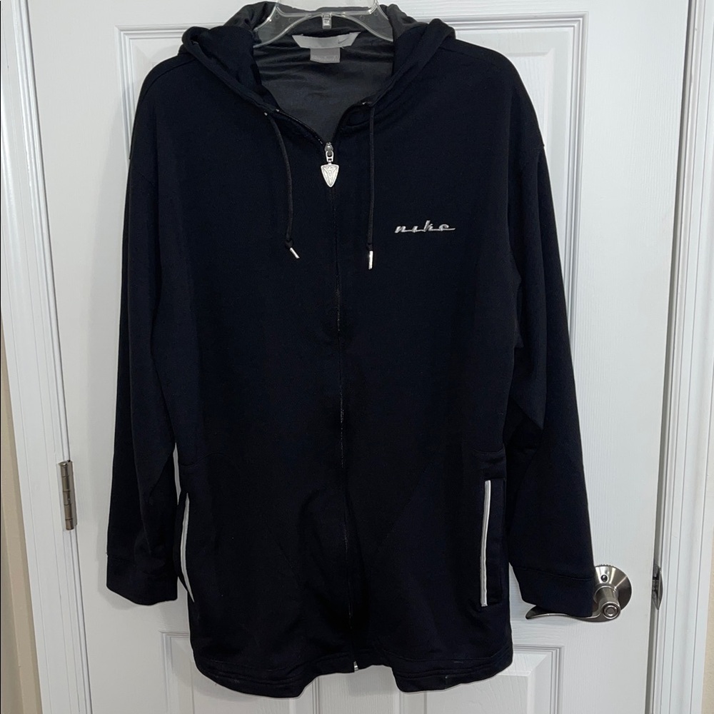 Vintage 2000s Nike East 2 West Full Zip Hoodie Large Jason Kidd FootAction Black